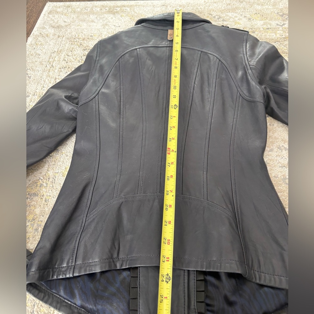 Mackage Lamb Leather Motorcycle Jacket - Picture 15 of 15